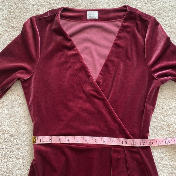 A New Day Velvet Long Sleeve V Neck Dress - Picture 10 of 13